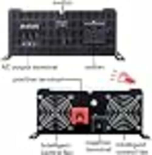 5000W Hybrid Solar Inverter 24V DC to 110/220V Split Phase Pure Sine Wave