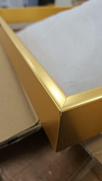 Pixy 17x17 Canvas Floater Frame Brass Gold for 3/4" Deep Canvas Square