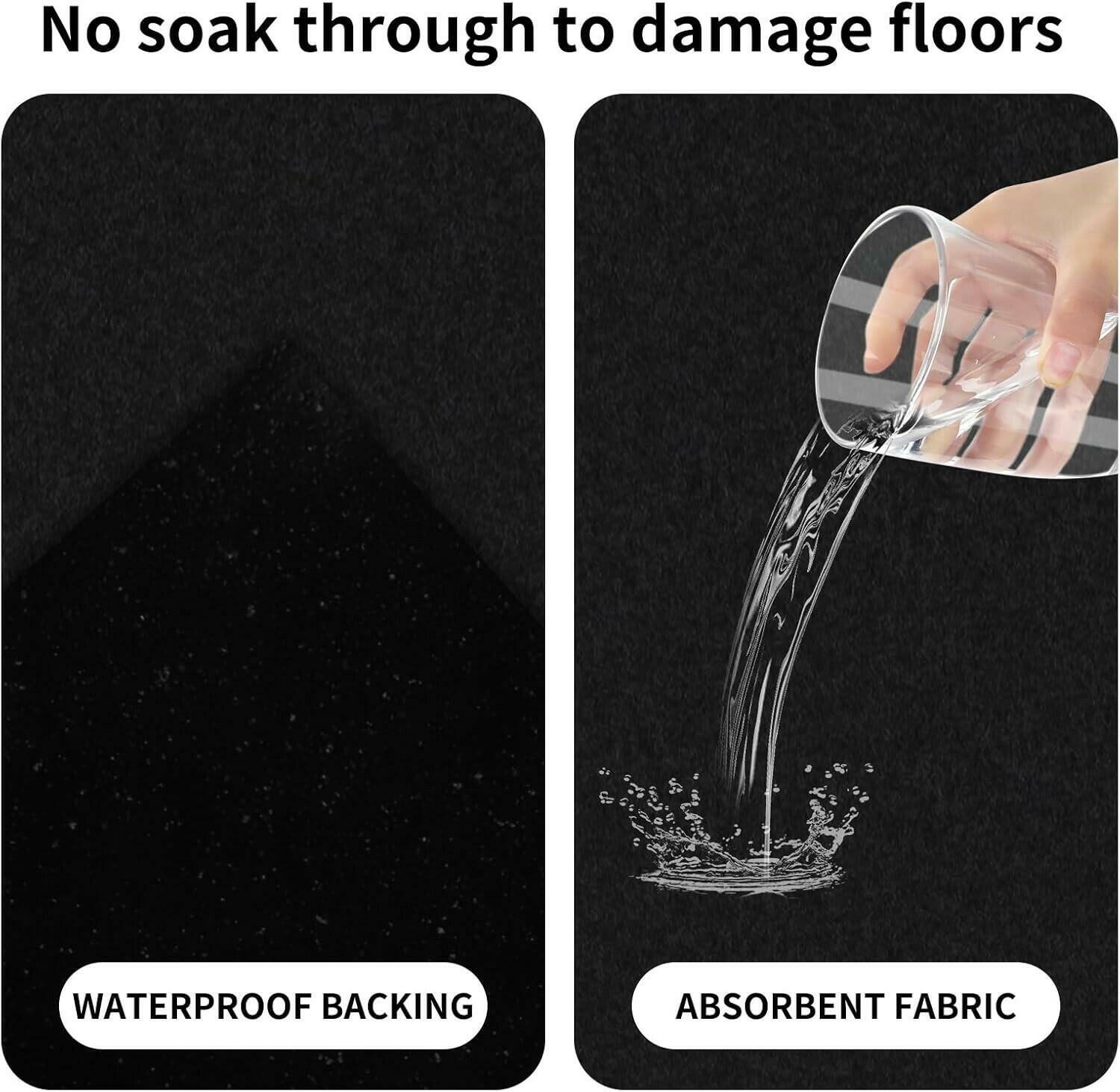 Garage Floor Mat 17' x 7'4" Waterproof/Durable Oil Spill Mat Protects Surfaces