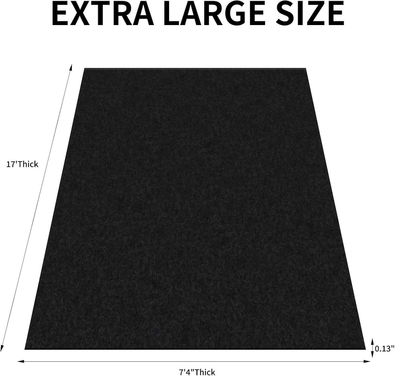 Garage Floor Mat 17' x 7'4" Waterproof/Durable Oil Spill Mat Protects Surfaces