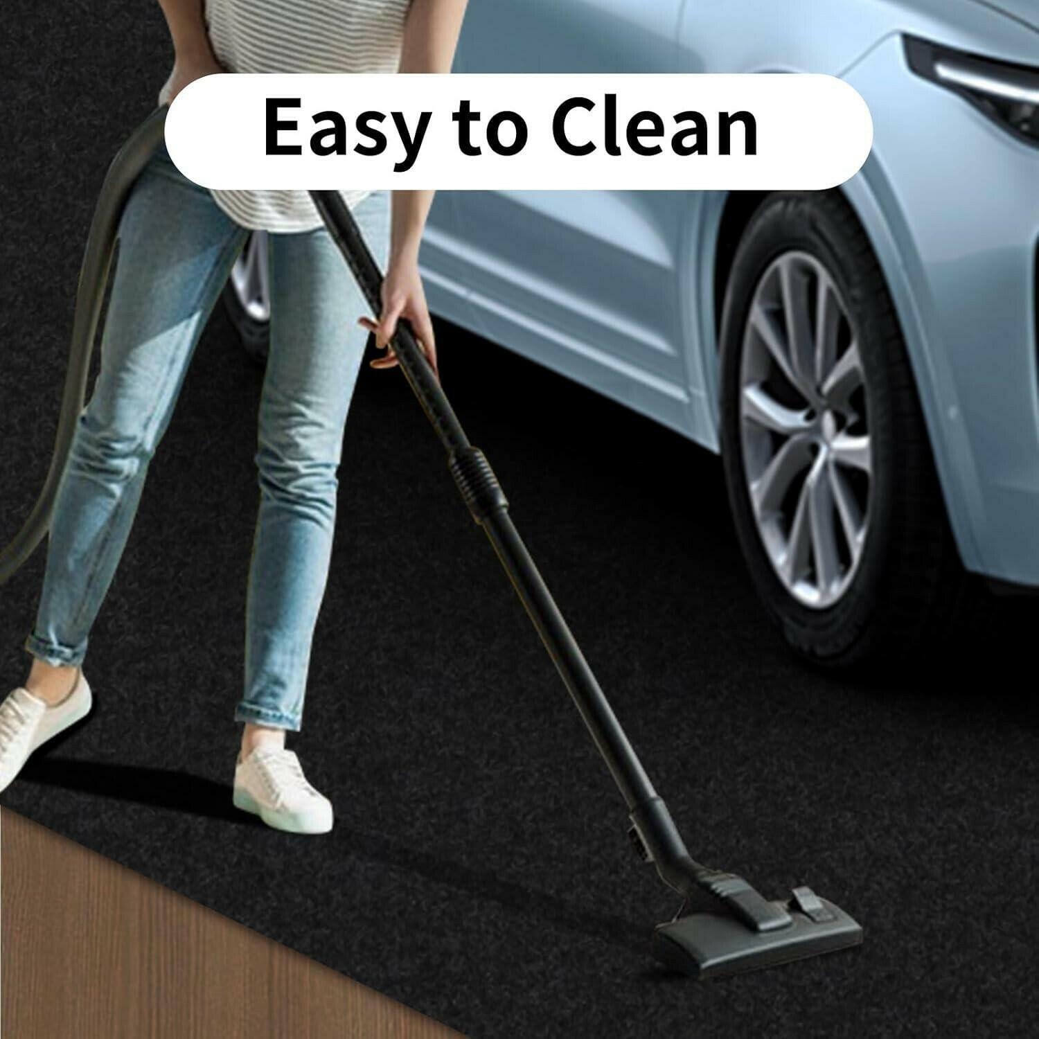 Garage Floor Mat 17' x 7'4" Waterproof/Durable Oil Spill Mat Protects Surfaces