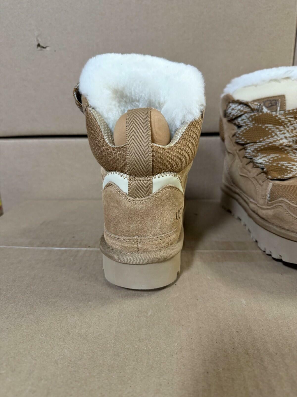 UGG Women's Classic Highmel Chestnut Suede Sneakers Boots Size 8 New Open Box