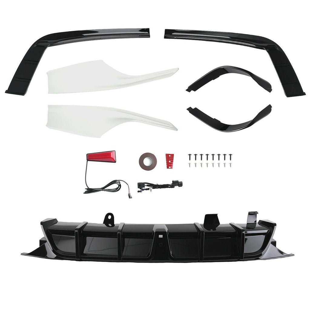 Yofer Rear Bumper Diffuser Corner Aprons Honda Accord 2018-2022 White