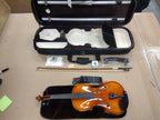 Vetimobato 4/4 Full Size Violin Set Solid Maple Spruce Complete Kit Case Bow