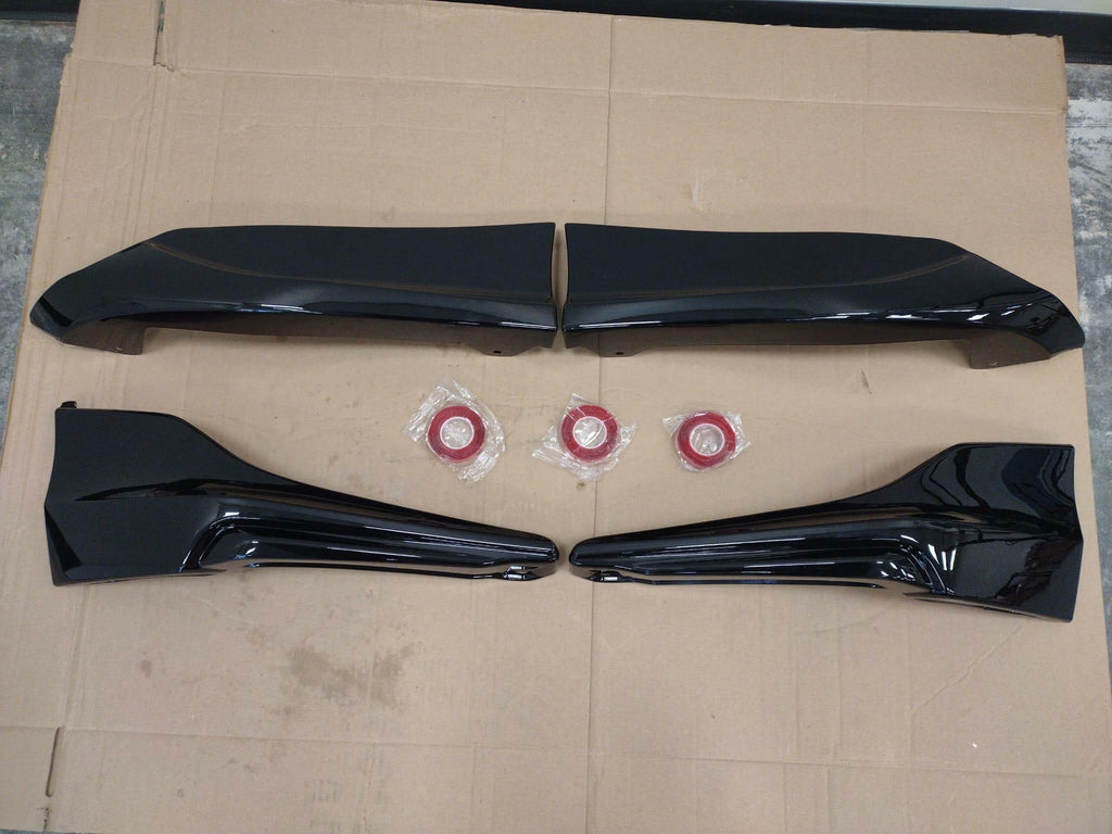 skkyoro Front & Rear Bumper Splitter Lip 4PCS for Honda Accord 4 Door Sedan 2016-2017 HFP Style Front & Rear Side Corner Spats Apron (Glossy Black)