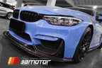 Carbon Fiber R Style Front Bumper Lip Spoiler fits 2015-20 BMW F80 M3 F82 F83 M4