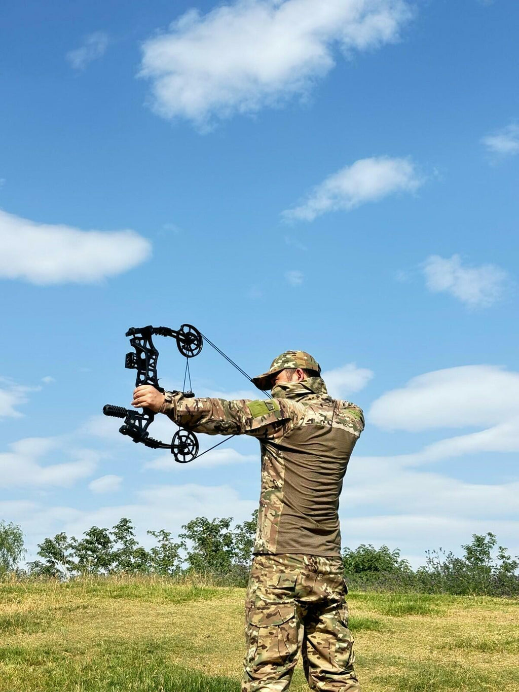 GQT 40-70lbs Compound Bow Steel Ball Dual Use RH/LH Archery Hunting Fishing