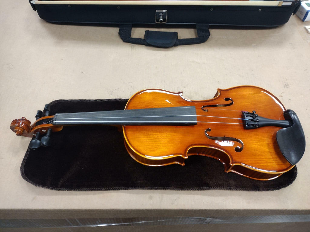 Vetimobato 4/4 Full Size Violin Set Solid Maple Spruce Complete Kit Case Bow
