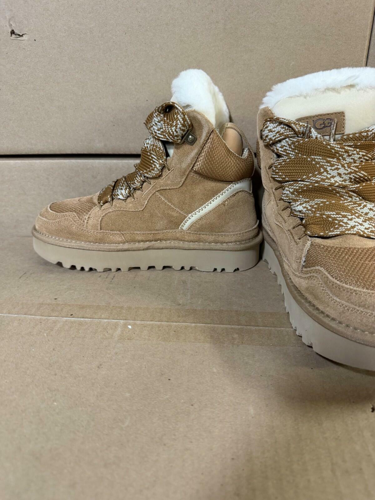 UGG Women's Classic Highmel Chestnut Suede Sneakers Boots Size 8 New Open Box