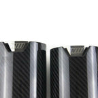 2x BMW Carbon Fiber Dual Exhaust Tips 63mm Inlet 93mm Outlet Twin Pipe