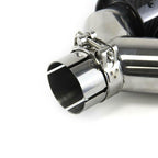 2x BMW Carbon Fiber Dual Exhaust Tips 63mm Inlet 93mm Outlet Twin Pipe