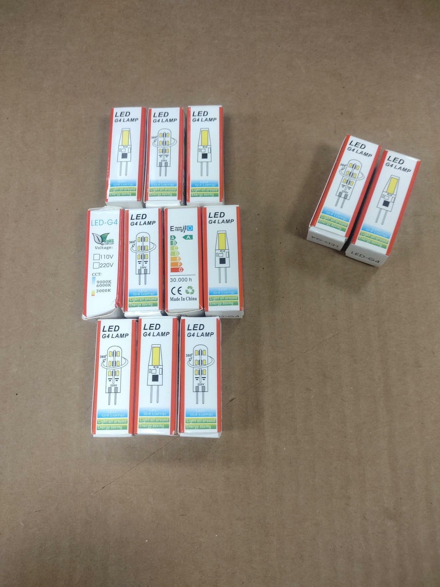 G4 LED Bulb Warm White 12V AC220V Silicone 360° Replace Halogen Lamp