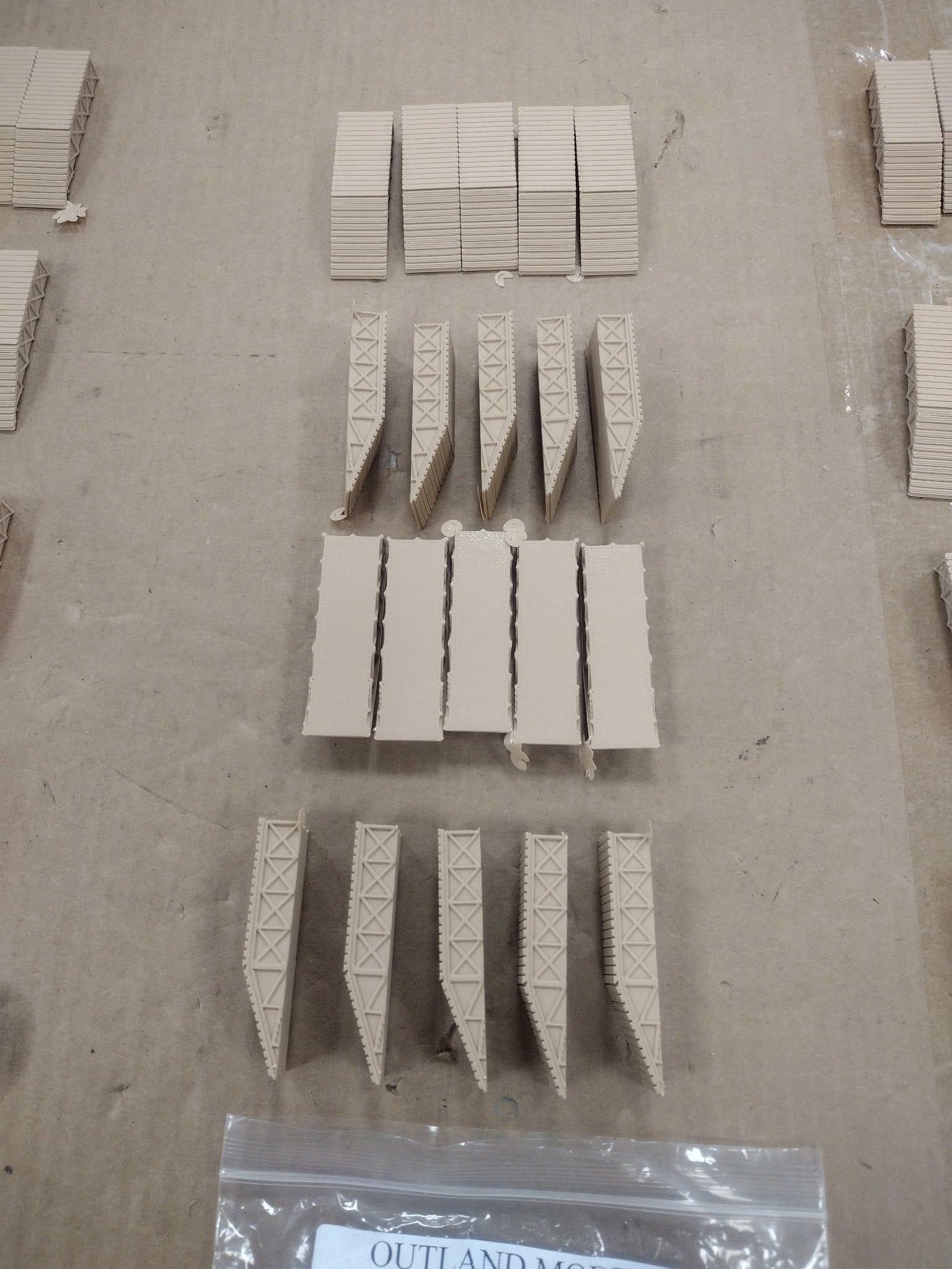 60x Outland Models N Scale 1:160 Wooden Loading Dock Train Layout