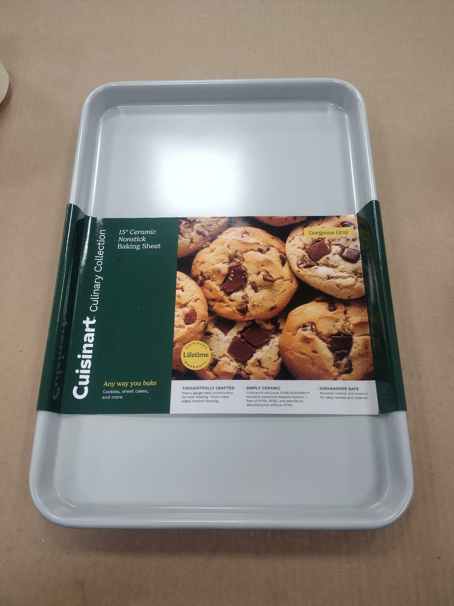 Cuisinart Chef's Classic Ceramic 15" Baking Sheet Gorgeous Grey