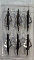 6PCS Hunting Broadheads 100 Grain Stainless Steel 3-Blade Integral Forming Tips