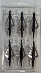 6PCS Hunting Broadheads 100 Grain Stainless Steel 3-Blade Integral Forming Tips