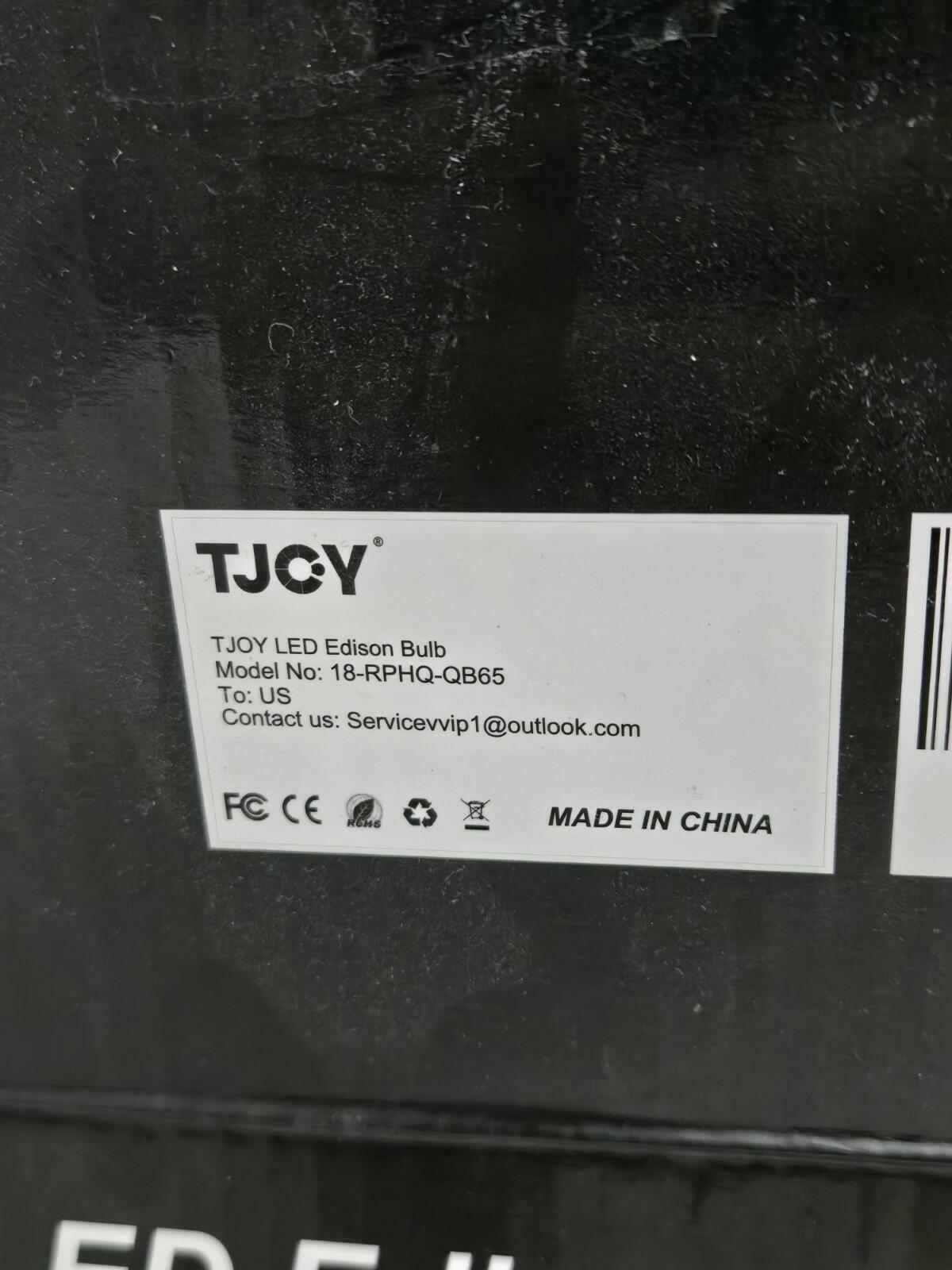 TJOY 8W LED Vintage Edison Light Bulbs Dimmable E26 ST58 ST19 12-Pk