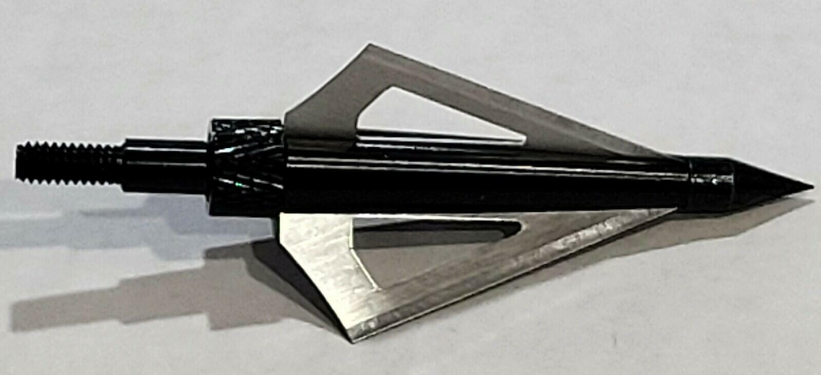 6PCS Hunting Broadheads 100 Grain Stainless Steel 3-Blade Integral Forming Tips