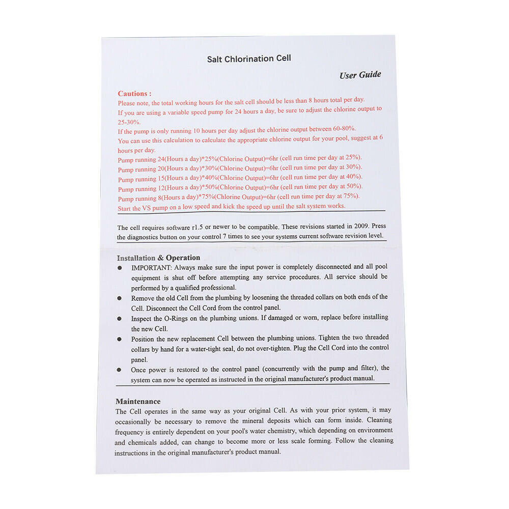 Salt ChIorination Cell T-15 Replacement for Hayward TurboCell W3T-Cell-15