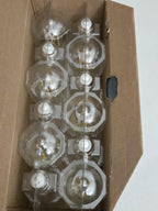 TJOY 8W LED Vintage Edison Light Bulbs Dimmable E26 ST58 ST19 12-Pk