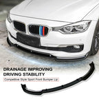 Gloss Black Front Lip Spoiler for BMW 3 Series F30 F31 Sedan 2013-2018