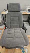 Universal Tractor Suspension Seat with Adjustable Angle Back,Armrest And Safety Belt,for Linde Forklift Tractor,Excavator Skid Loader Backhoe Dozer Telehandler