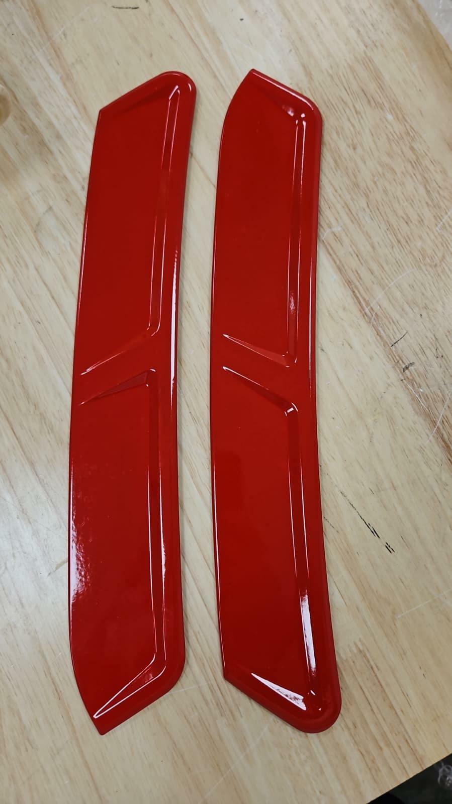 Hyundai Tucson NX4 2022-2026 Rear Wheel Arch Reflective Trim Red ABS