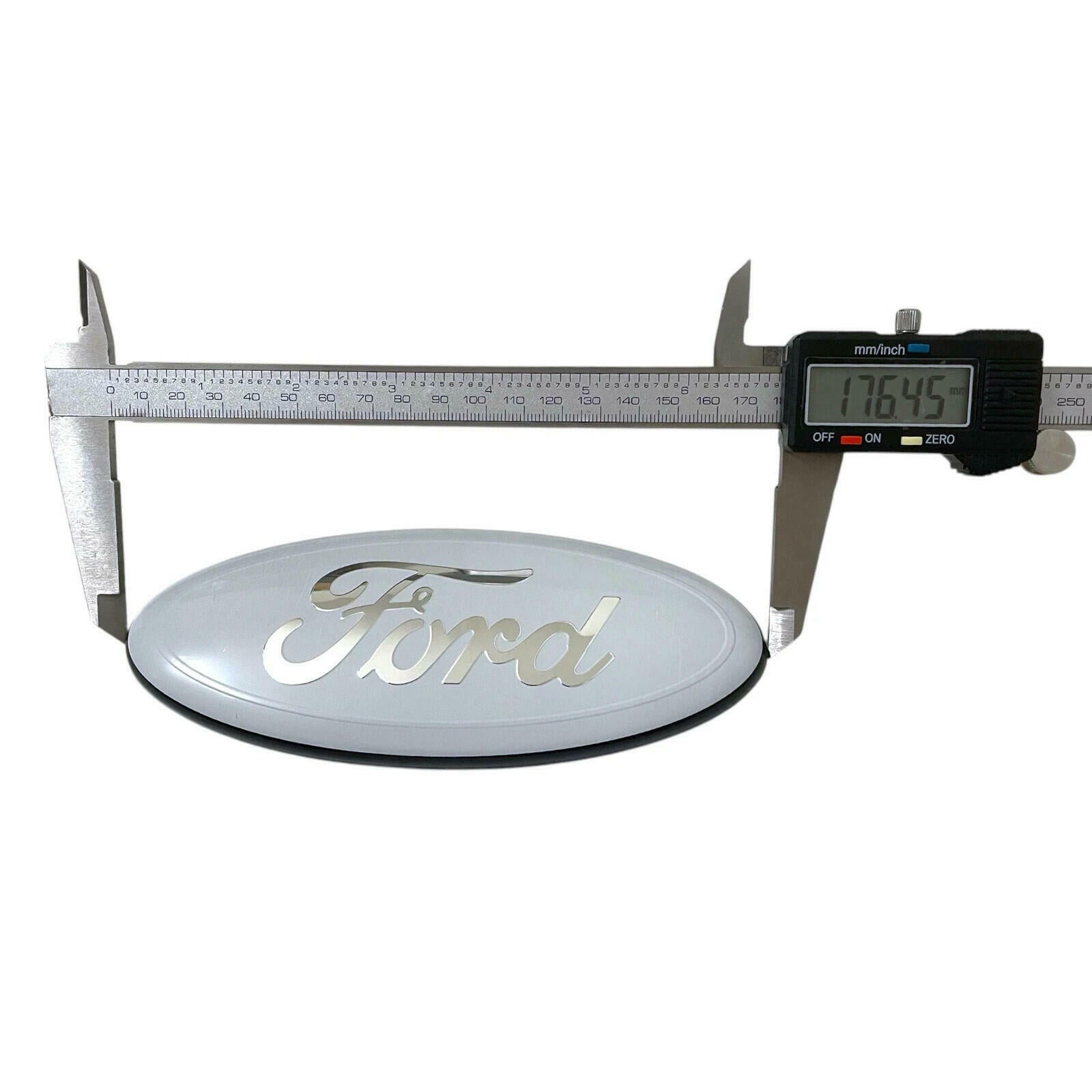 7inch Ford Emblem Front Grille Tailgate Badge White Logo Escape Excursion Taurus