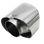 2PCS Chrome Exhaust Dual Tail Pipe Muffler Tip Stainless Steel For BMW X5 E70