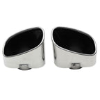 2PCS Chrome Exhaust Dual Tail Pipe Muffler Tip Stainless Steel For BMW X5 E70