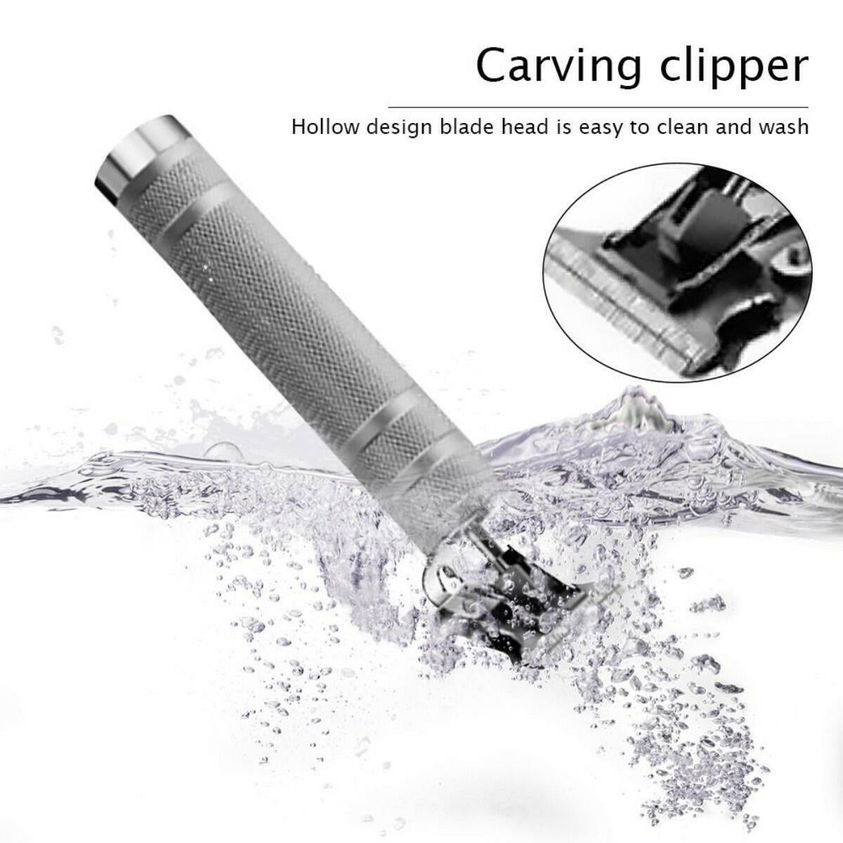 Kemei Silver Cordless Hair Clippers Trimmer Shaver Clipper Cutting Beard Barber