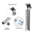Kemei Silver Cordless Hair Clippers Trimmer Shaver Clipper Cutting Beard Barber