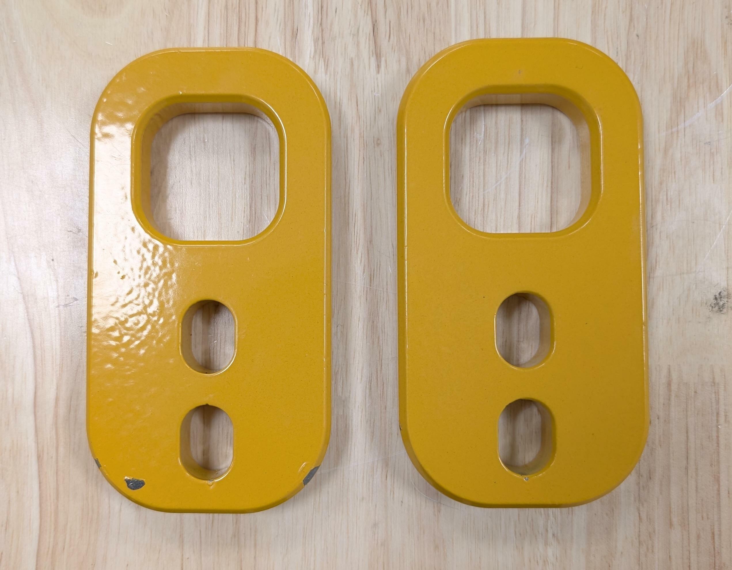 2Pcs Yellow Front Bumper Tow Hook Rescue Fits For Toyota 4runner 2025+