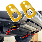 2Pcs Yellow Front Bumper Tow Hook Rescue Fits For Toyota 4runner 2025+