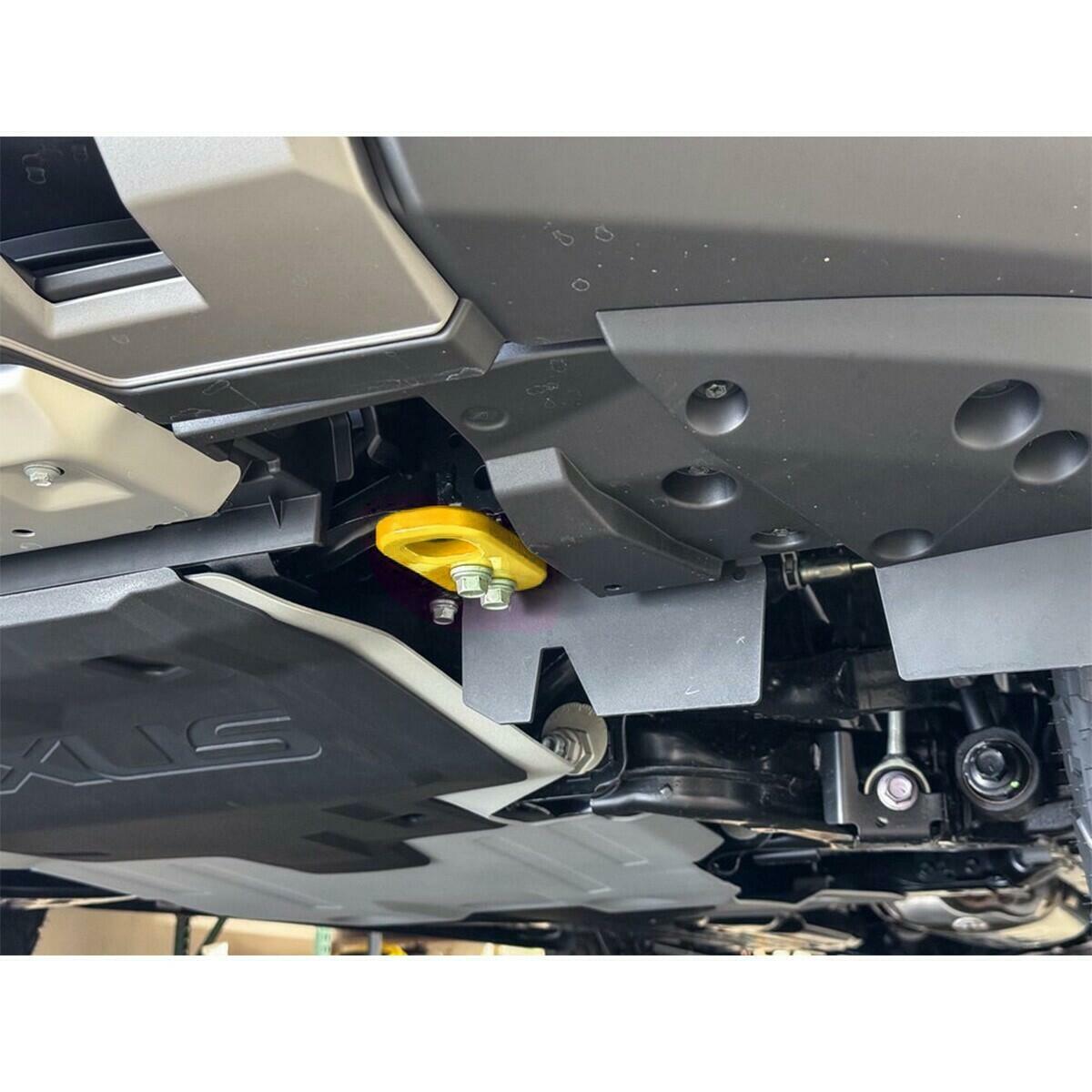 2Pcs Yellow Front Bumper Tow Hook Rescue Fits For Toyota 4runner 2025+