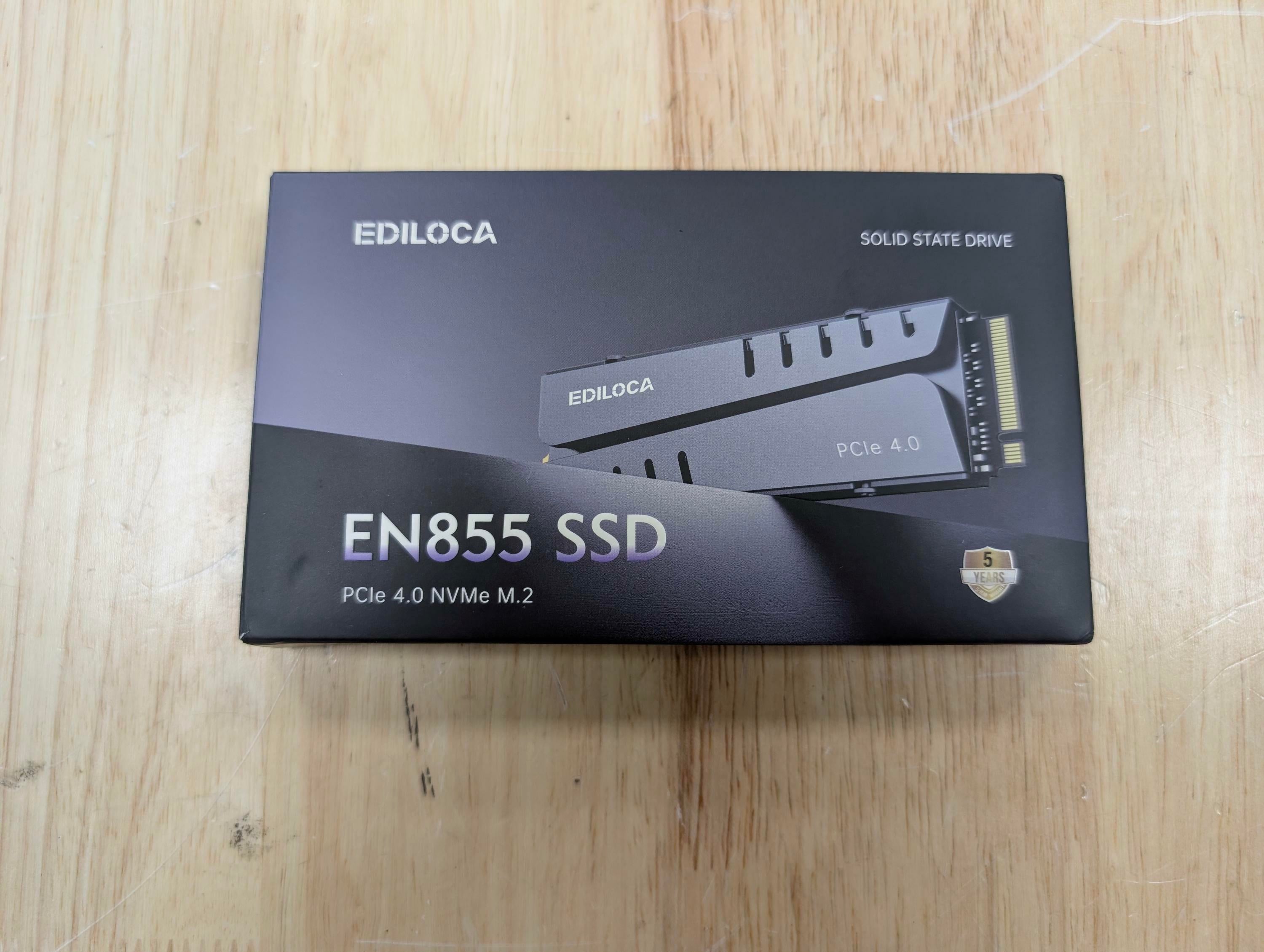 Ediloca 1TB PS5 SSD Heatsink PCIe Gen4 NVMe 7400MB/s DRAM EN855