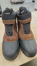 Riemot Waterproof Winter Snow Boots Men Women Anti-Slip Hiking Shoes Brown 47