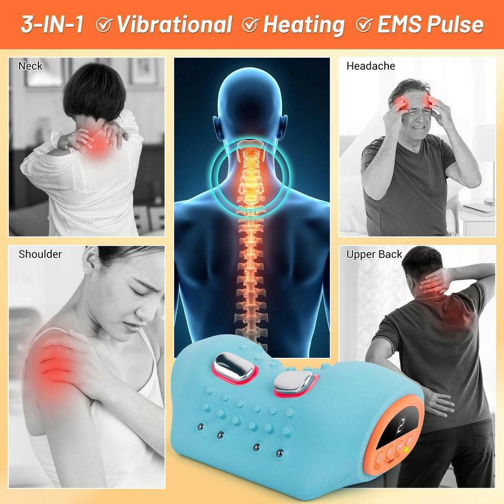 Pvlols Upgraded Neck Massager 2026, Neck and Shoulder Massager with Heat,