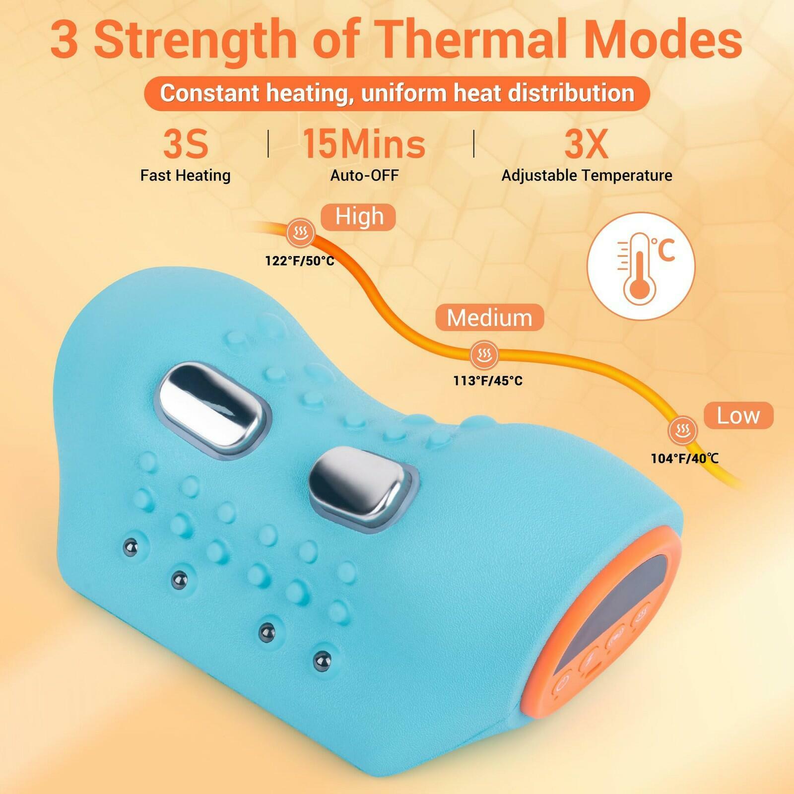 Pvlols Upgraded Neck Massager 2026, Neck and Shoulder Massager with Heat,