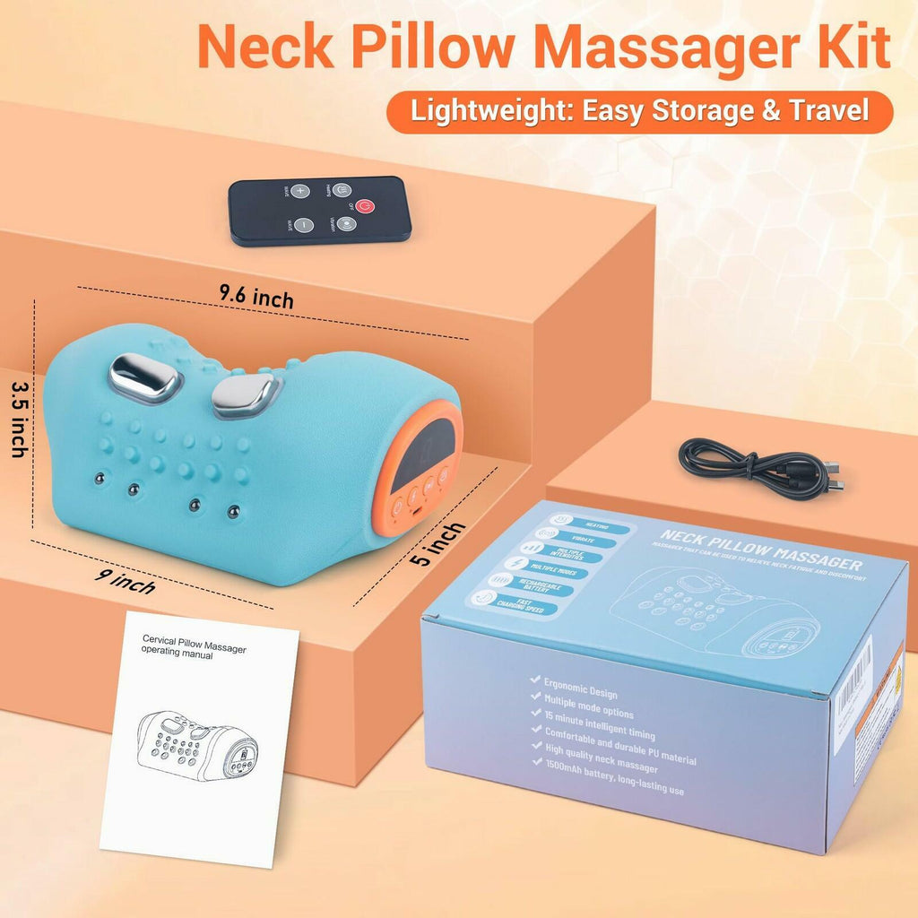 Pvlols Upgraded Neck Massager 2026, Neck and Shoulder Massager with Heat,