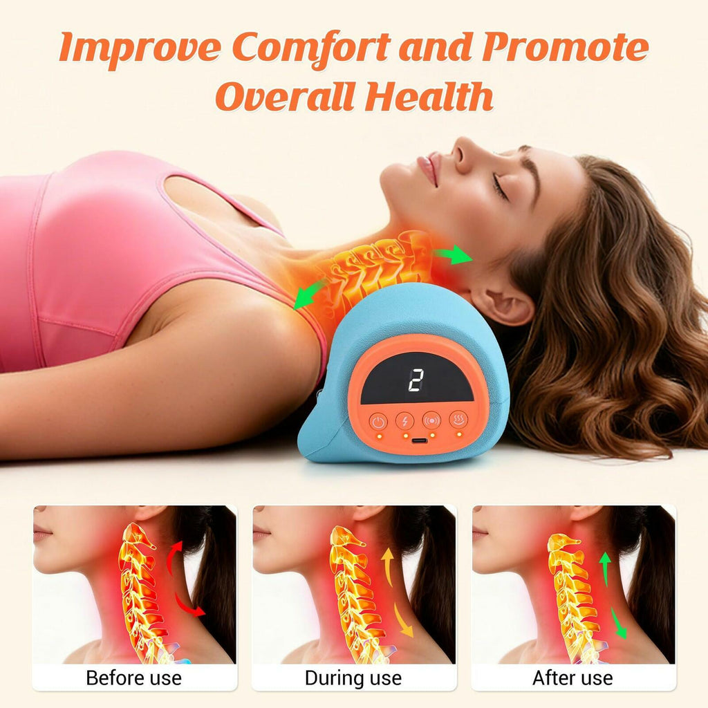 Pvlols Upgraded Neck Massager 2026, Neck and Shoulder Massager with Heat,