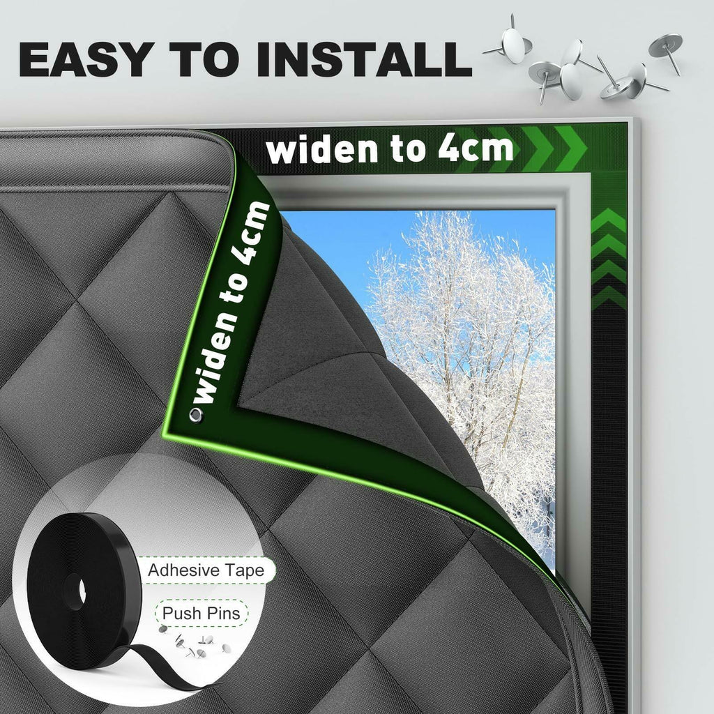AGHITG Window Insulation Kit, Thermal Window Cover 30" x 56" for Window