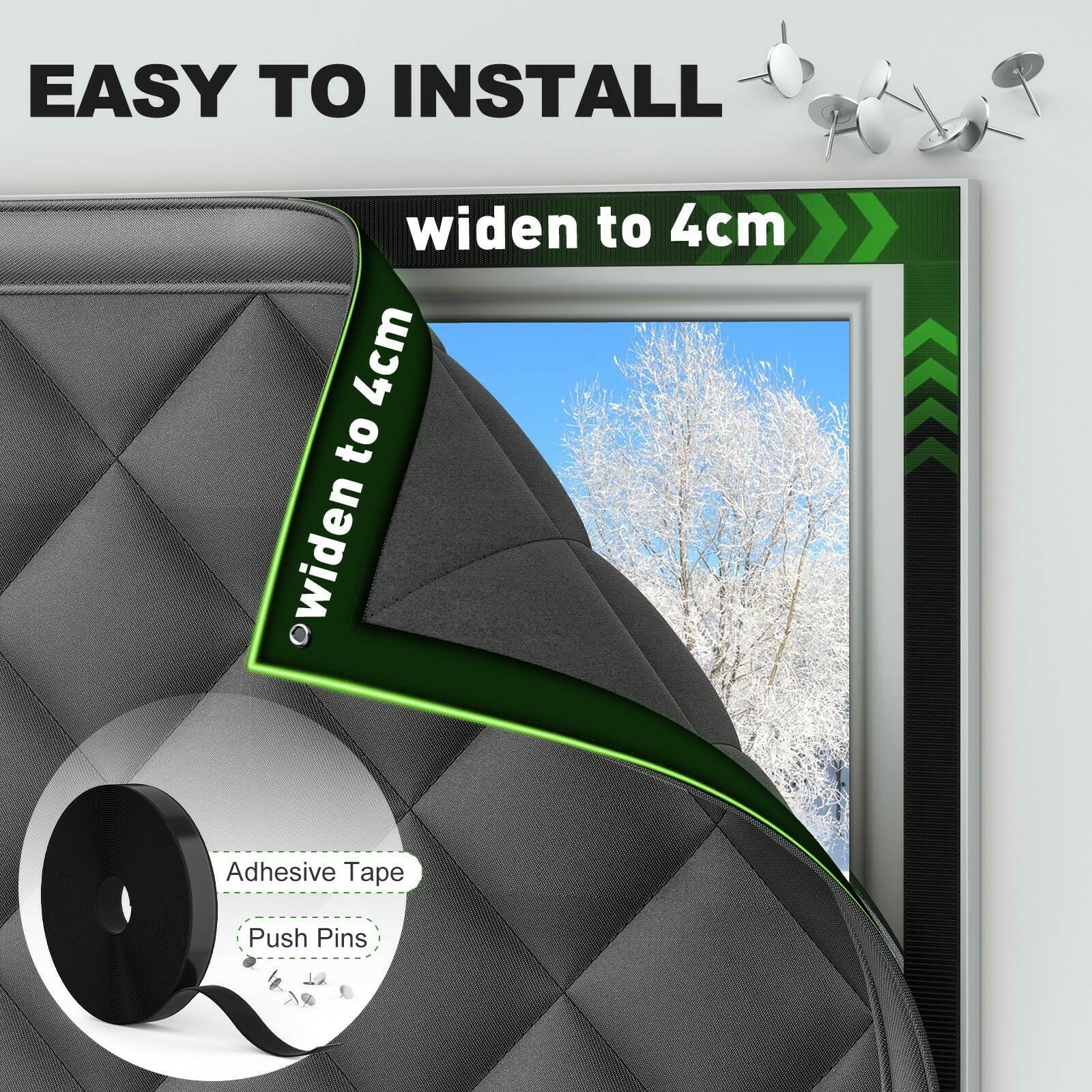AGHITG Window Insulation Kit, Thermal Window Cover 30" x 56" for Window