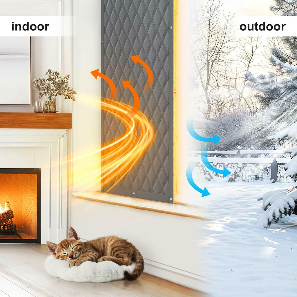 AGHITG Window Insulation Kit, Thermal Window Cover 30" x 56" for Window
