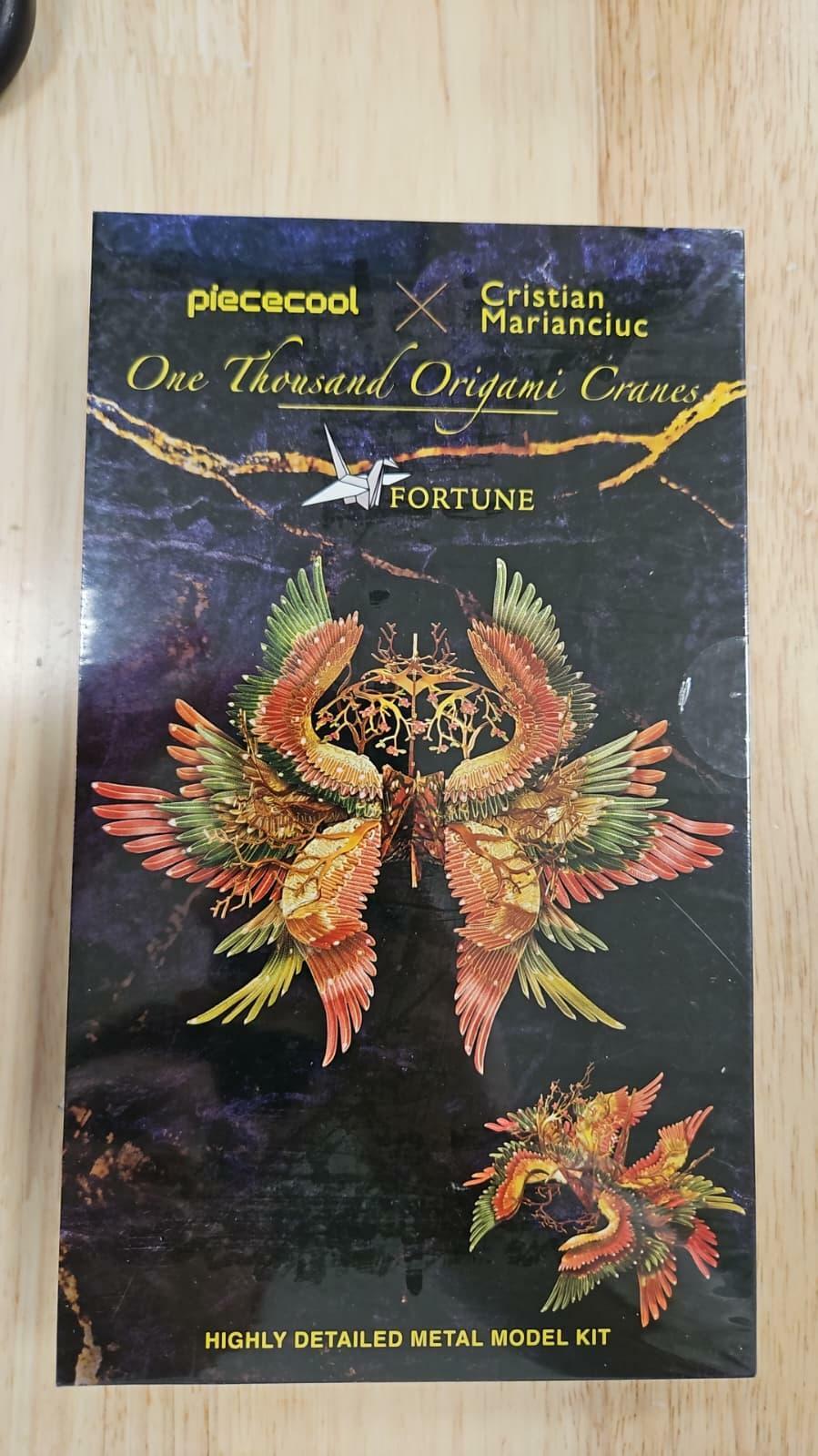 Piececool One Thousand Origami Cranes 3D Metal Model Kit New