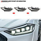 LED Headlights for Hyundai Elantra 2017 2018 Projector Front Lamps Pair Assembly