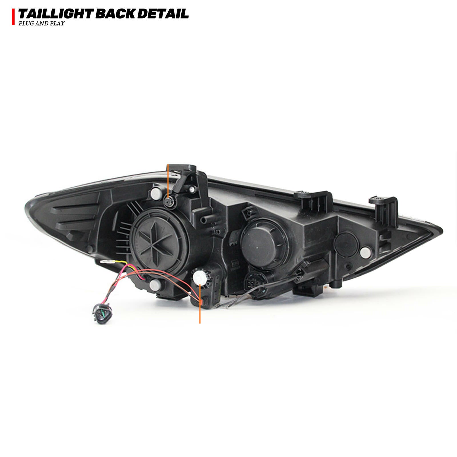 LED Headlights for Hyundai Elantra 2017 2018 Projector Front Lamps Pair Assembly