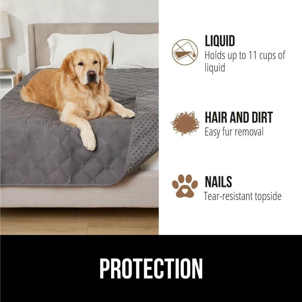 OPEN BOX - GORILLA GRIP Waterproof Couch Cover for Dogs, Gripped Slip Resistant