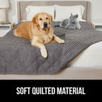 OPEN BOX - GORILLA GRIP Waterproof Couch Cover for Dogs, Gripped Slip Resistant