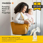 Medela Harmony Manual Breast Pump, Compact Swiss Design with PersonalFit Flex